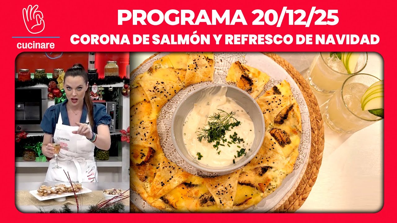 Corona de salmón y refresco de Navidad | El paso a paso por Valentina Salezzi y Sebastián García 🎄🥂