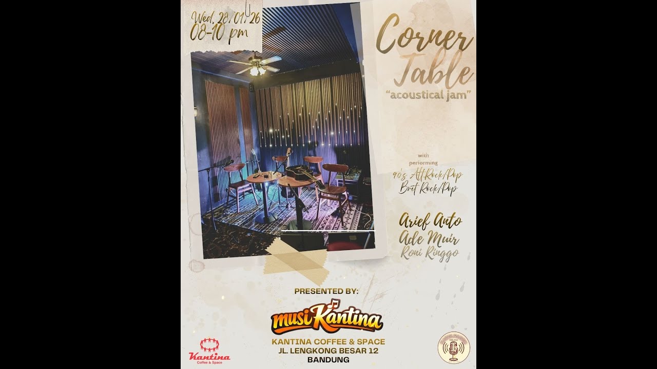 CORNERTABLE ACCOUSTICAL JAM