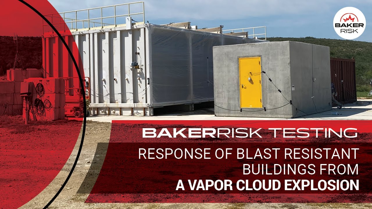 Response of blast resistant buildings from a vapor cloud explosion