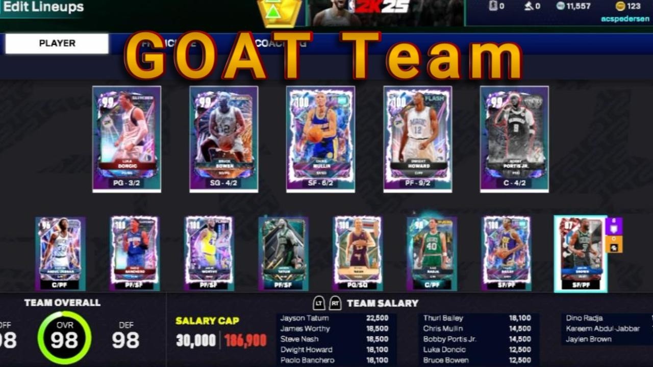 I Built a GOAT Team in NBA 2k25