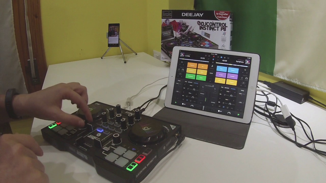 Hercules DJControl Instinct P8 & djay pro on iPad