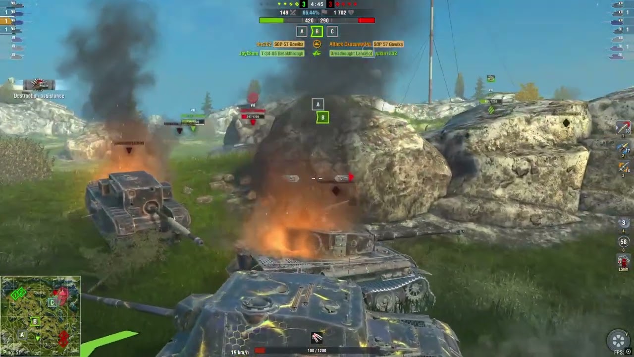 World of tank blitz (wotb) — SDP 57 Gowika Stock Gameplay