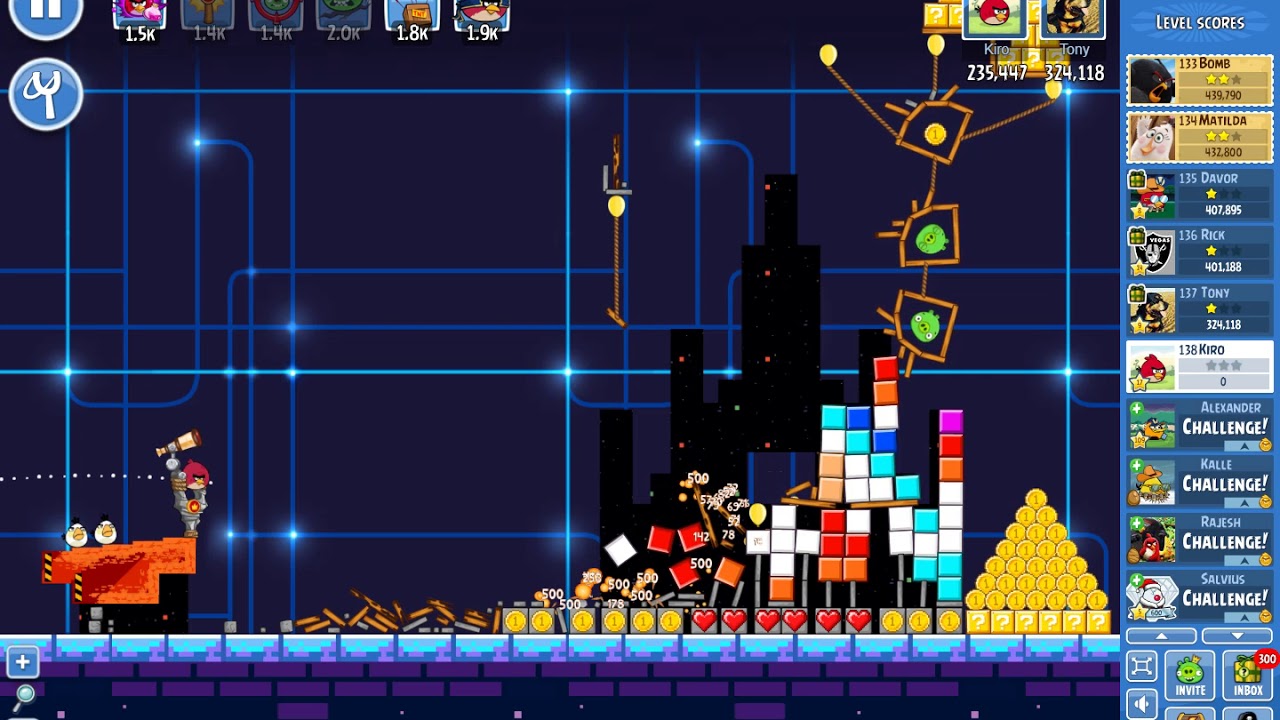 Angry Birds Friends/ Retro Games tournament, week 368/C, level 1