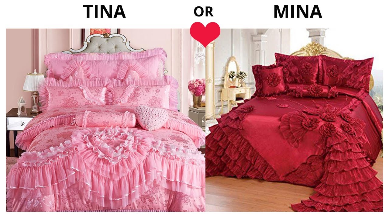 TINA or MINA  💖 Beautiful Bed and Fashion Outfit Choices
