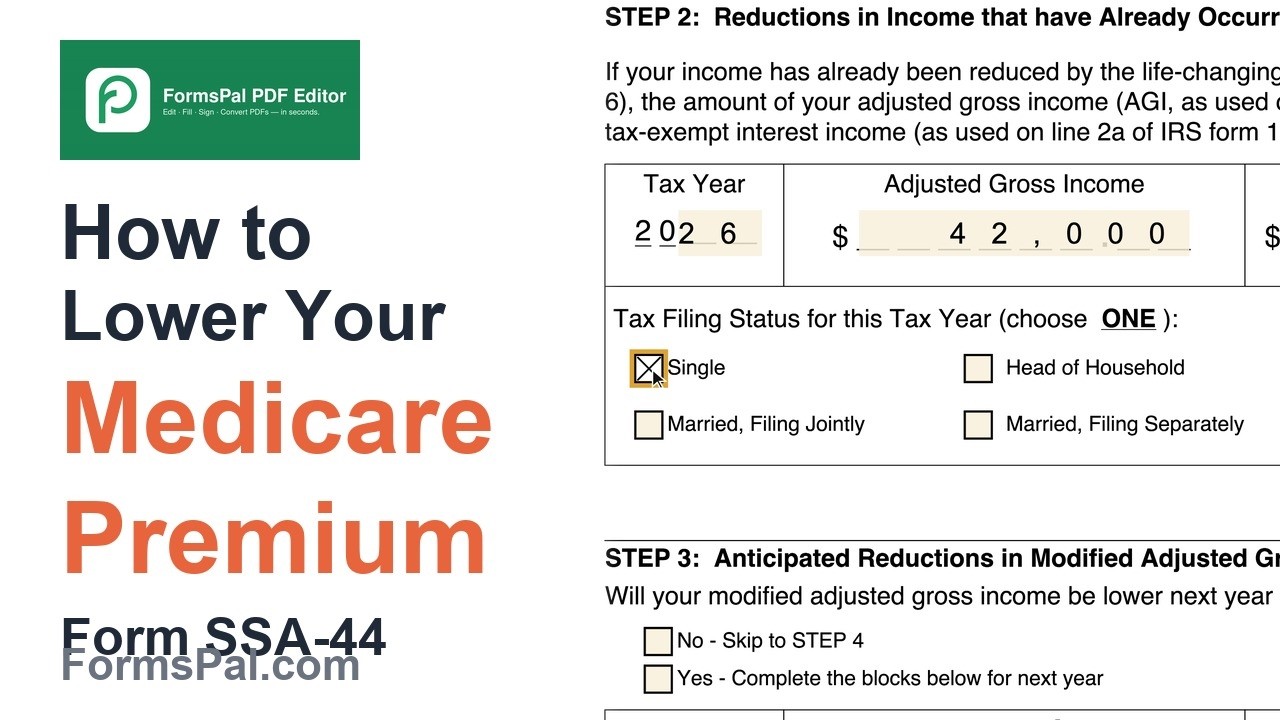 How to Fill Out Form SSA-44 &mdash; Lower Your Medicare Premium After Retiring
