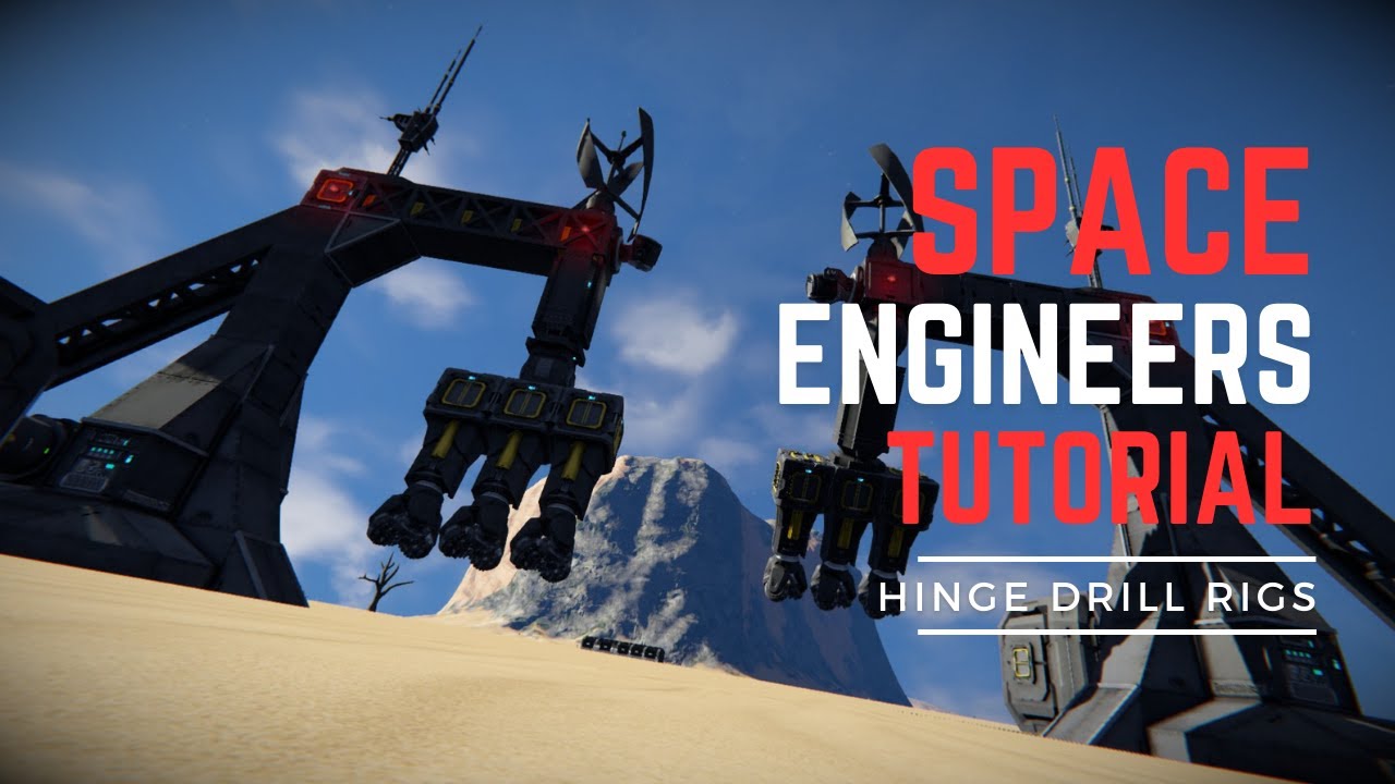 Как построить шарнирное сверло в Space Engineers