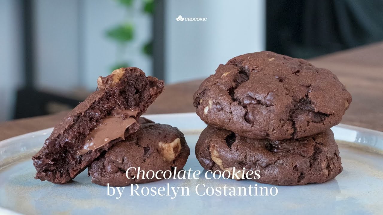 Chocovic Recipes:  Chocolate and banana cookies
