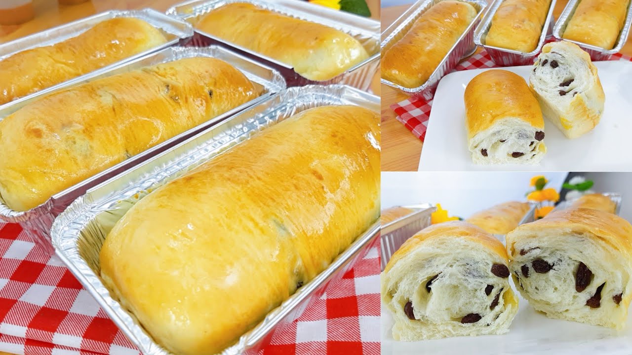 ขนมปังลูกเกด Raisin Bread เนื้อนุ่มๆ อบในหม้ออบลมร้อน พร้อมคำนวณต้นทุน | new new eat food