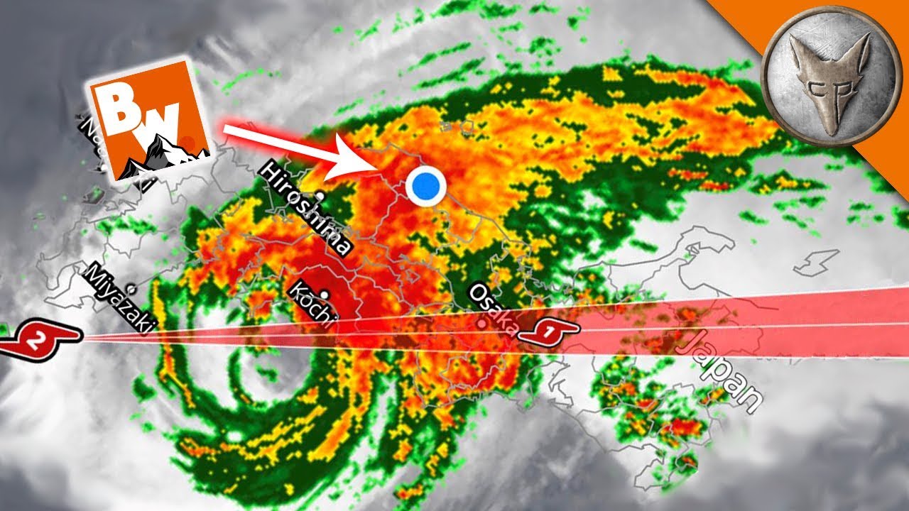 CAUGHT in a TYPHOON!