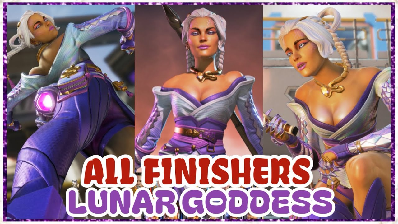 All Finishers with Loba’s Lunar Goddess Skin + Finisher Montage - Apex Legends [4K 60 FPS]