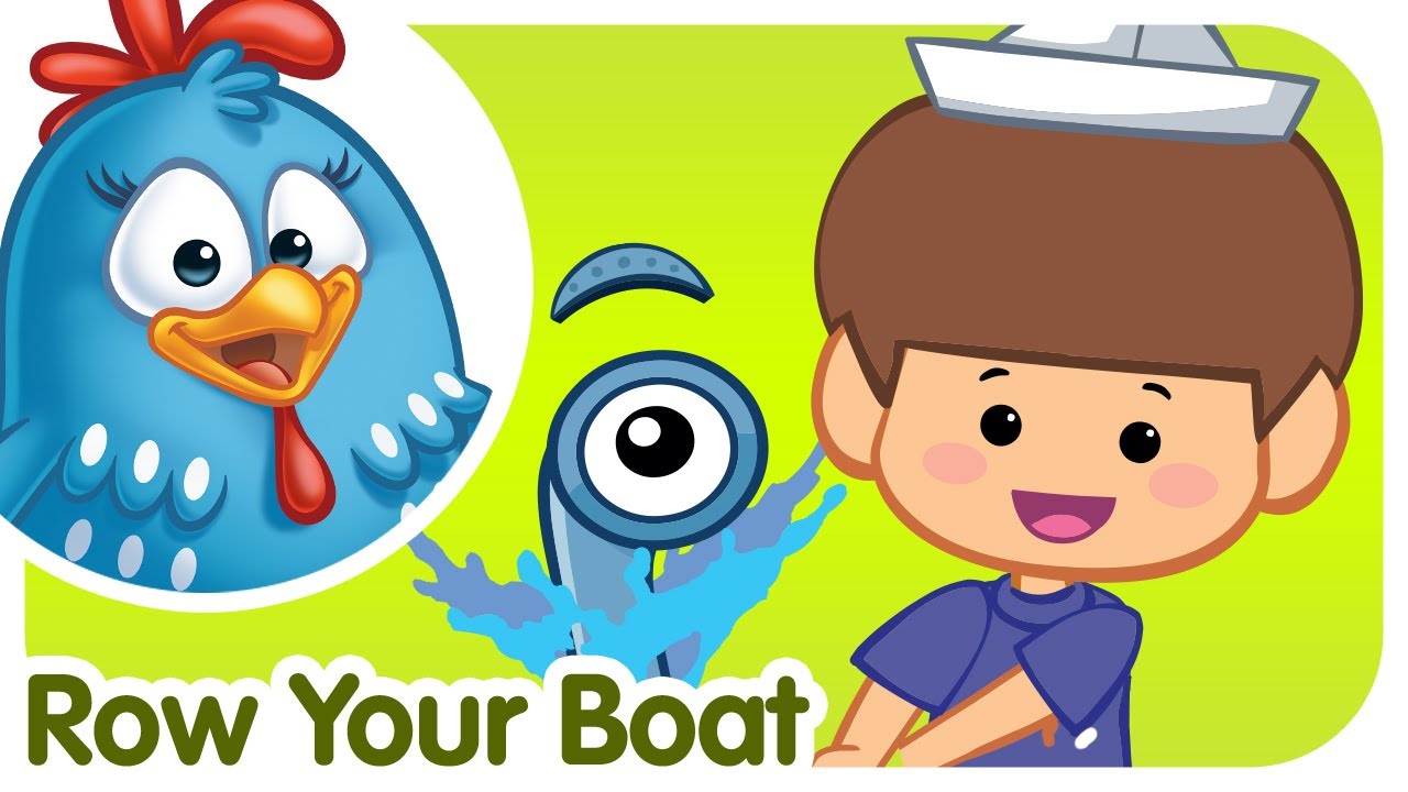 Row Row Row your Boat - Lottie Dottie Chicken - Kids songs and nursery rhymes in english