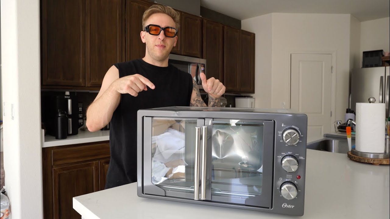 A Look At The Oster Extra-Large French Door Air Fryer Countertop Oven Stainless Steel