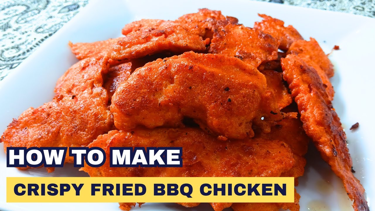 A MUST-TRY Crispy Fried BBQ Chicken! ( SUPER EASY! You won't regret it ) TUTORIAL IN 3 MINS!