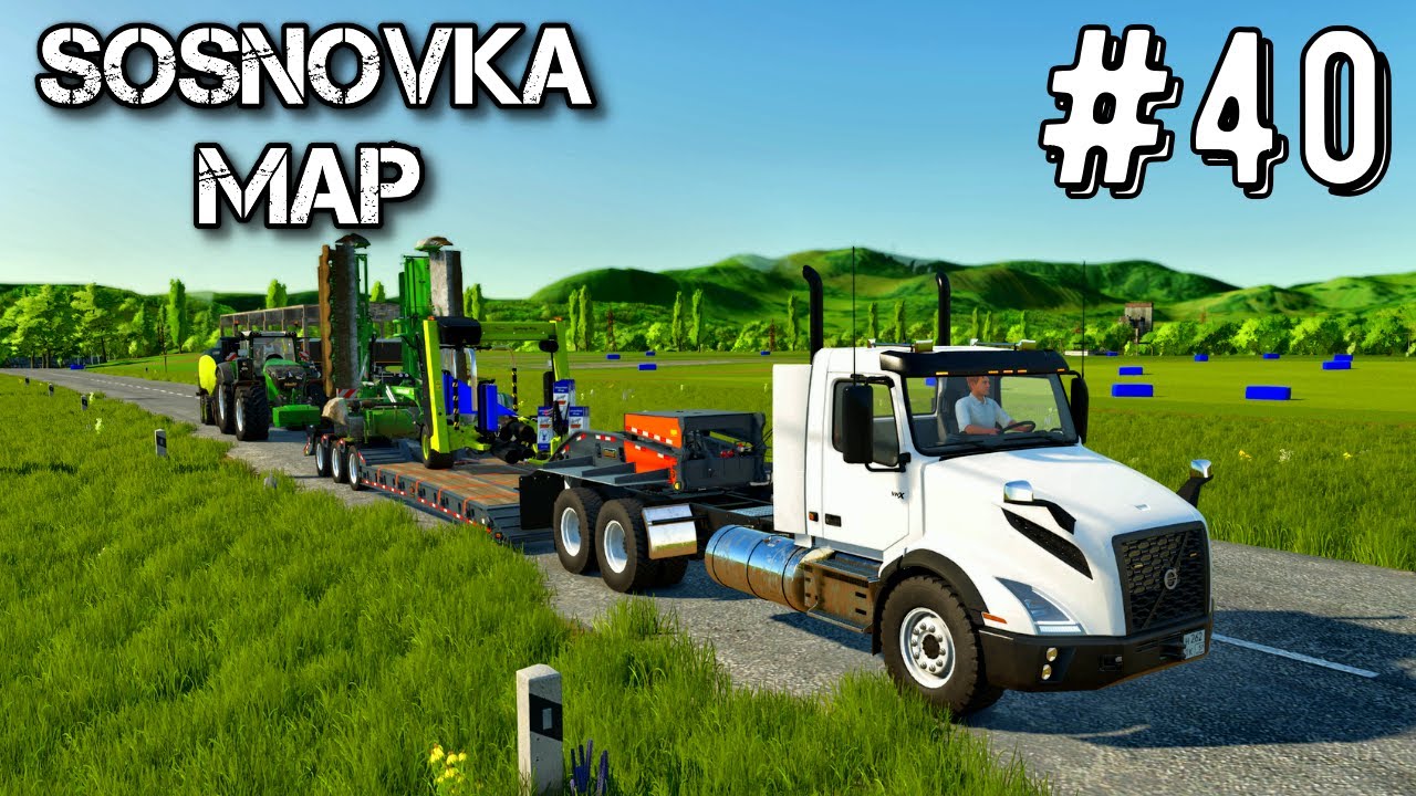 Farming Simulator 25 Карта Сосновка Таймлапс Эпизод #40 Мегаферма fs25 геймплей