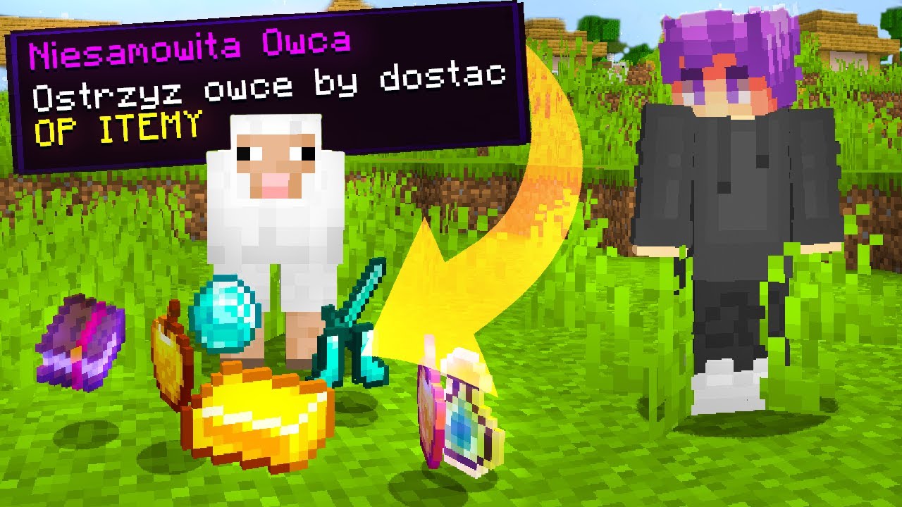 MINECRAFT, ale OWCE DAJĄ OP ITEMY