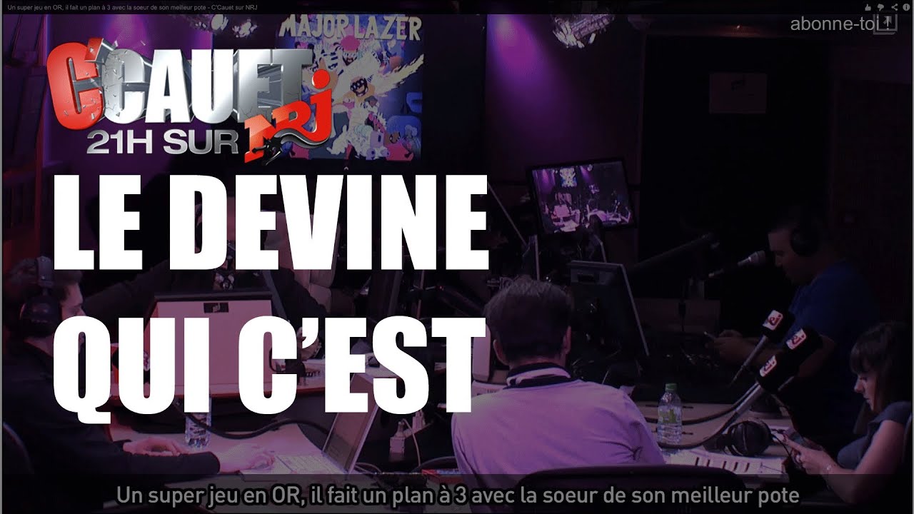 Cauet discute de Scrabble avec Jeannine au devine qui c'est ! - C'Cauet sur NRJ