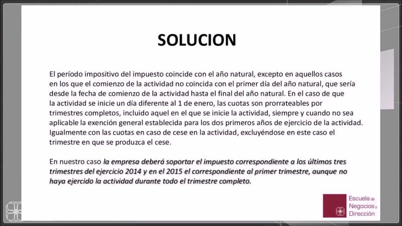 Haciendas Locales. IAE (Videoconferencia) Escuela de Negocios y Dirección