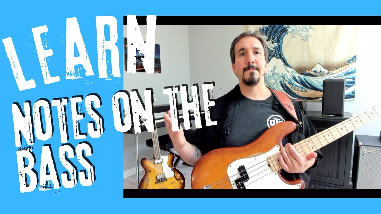 How to Find the Notes on the Bass Guitar- Bass Neck Explained - Note names on Neck and Fretboard