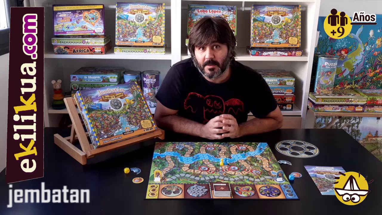 Juego cooperativo de mesa: JEMBATAN, ¡misión para la guerra! www.ekilikua.com
