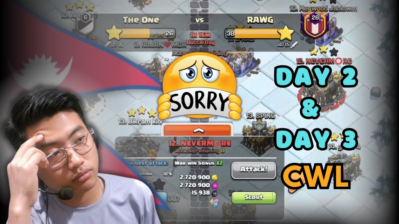 Day2 & Day3 Of CWL 