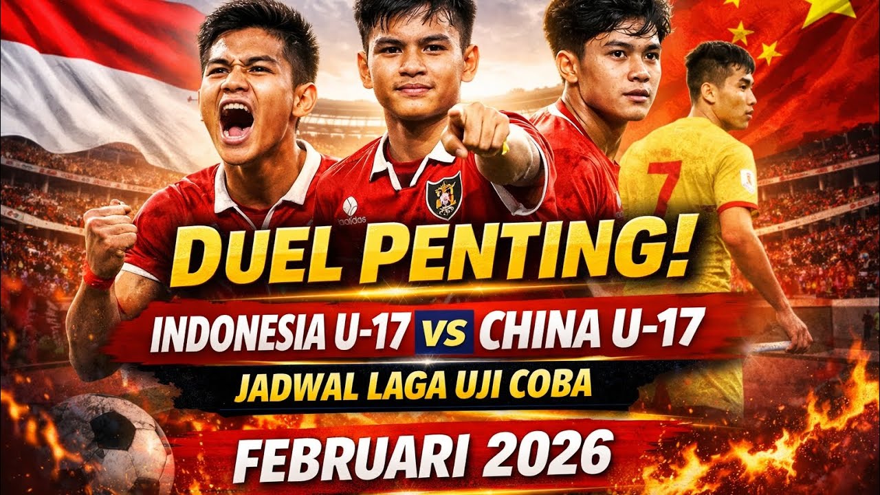 👉 Resmi! Timnas Indonesia U-17 Uji Coba Lawan China U-17 Jelang Piala Asia 2026