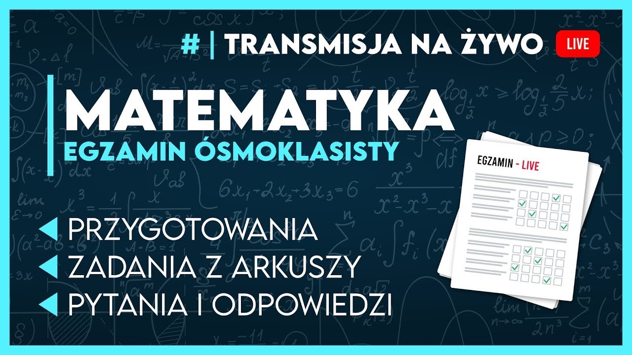 🔴[LIVE] ZOSTAŁO 55 DNI! ZACZYNAMY POWTÓRKĘ PRZED EGZAMINEM ÓSMOKLASISTY 2026 - MATEMATYKA