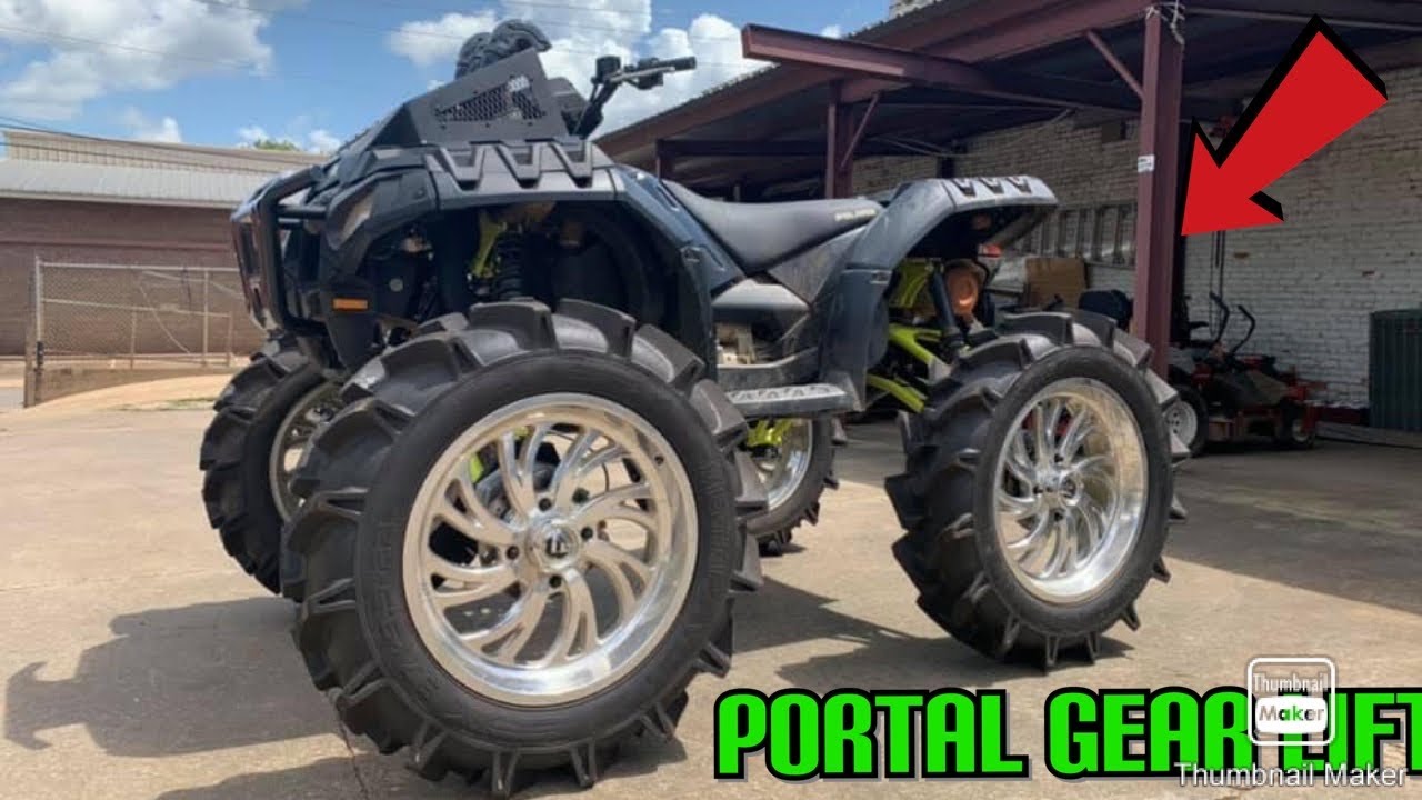 Polaris sportsman highlifter on a 6 inch lift and 4 inch portals