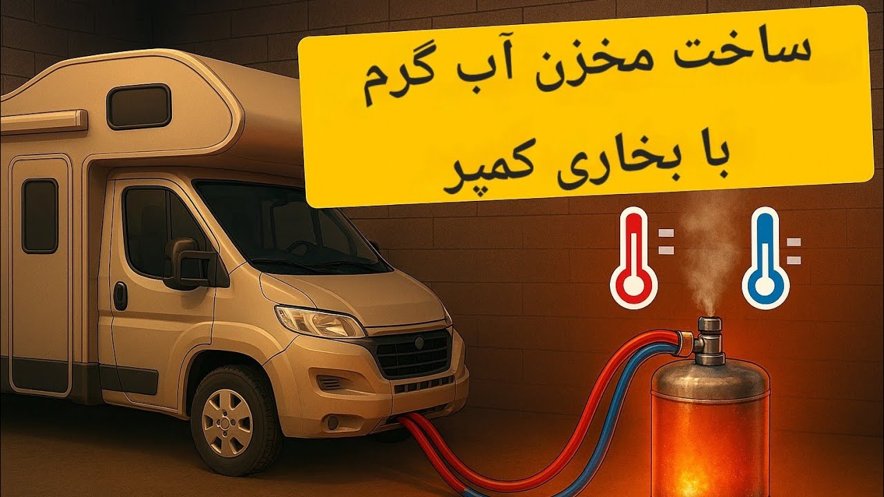 اب گرم رایگان درکمپر بدون برق و‌گاز ؟!