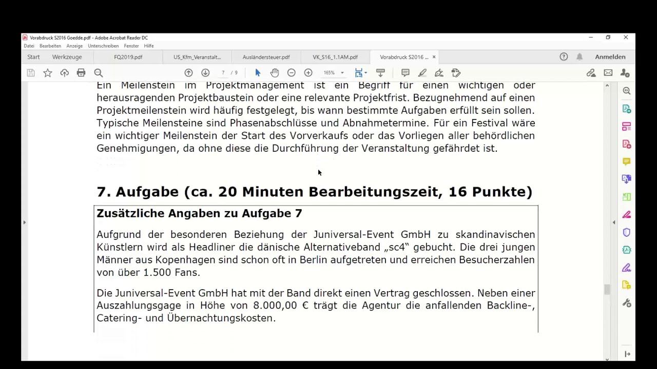Veranstaltungskaufleute: Übungen und Musterlösungen IHK (EHS, 01.10.20) von Marco Gödde