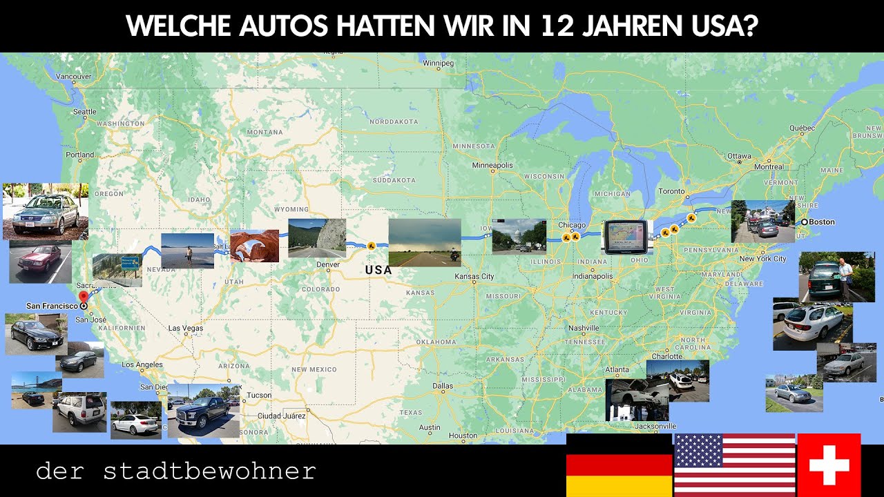 Welche Autos hatten wir in 12 Jahren USA? 🚙🚗🚓