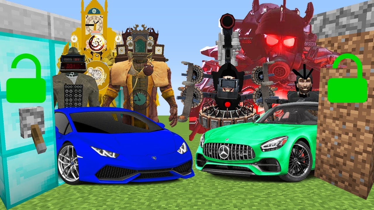 UPGRADED TİTAN CLOCK MAN GARAJ VS JUGGERNAUT ASTRO SKİBİDİ TUVALET GARAJ 😱 - Minecraft