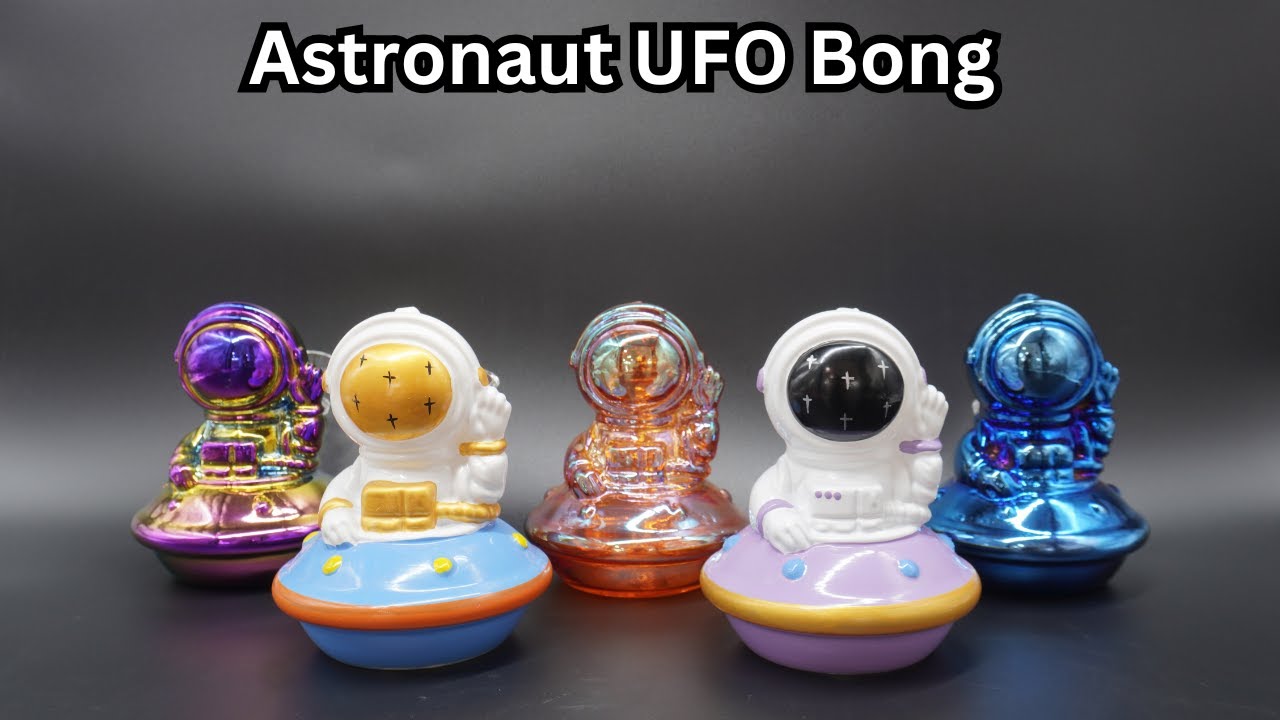 Astronaut on a UFO Bong| Amazing Decorative Piece