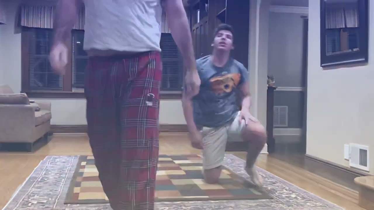 Father son Motzei shabbos wrestling