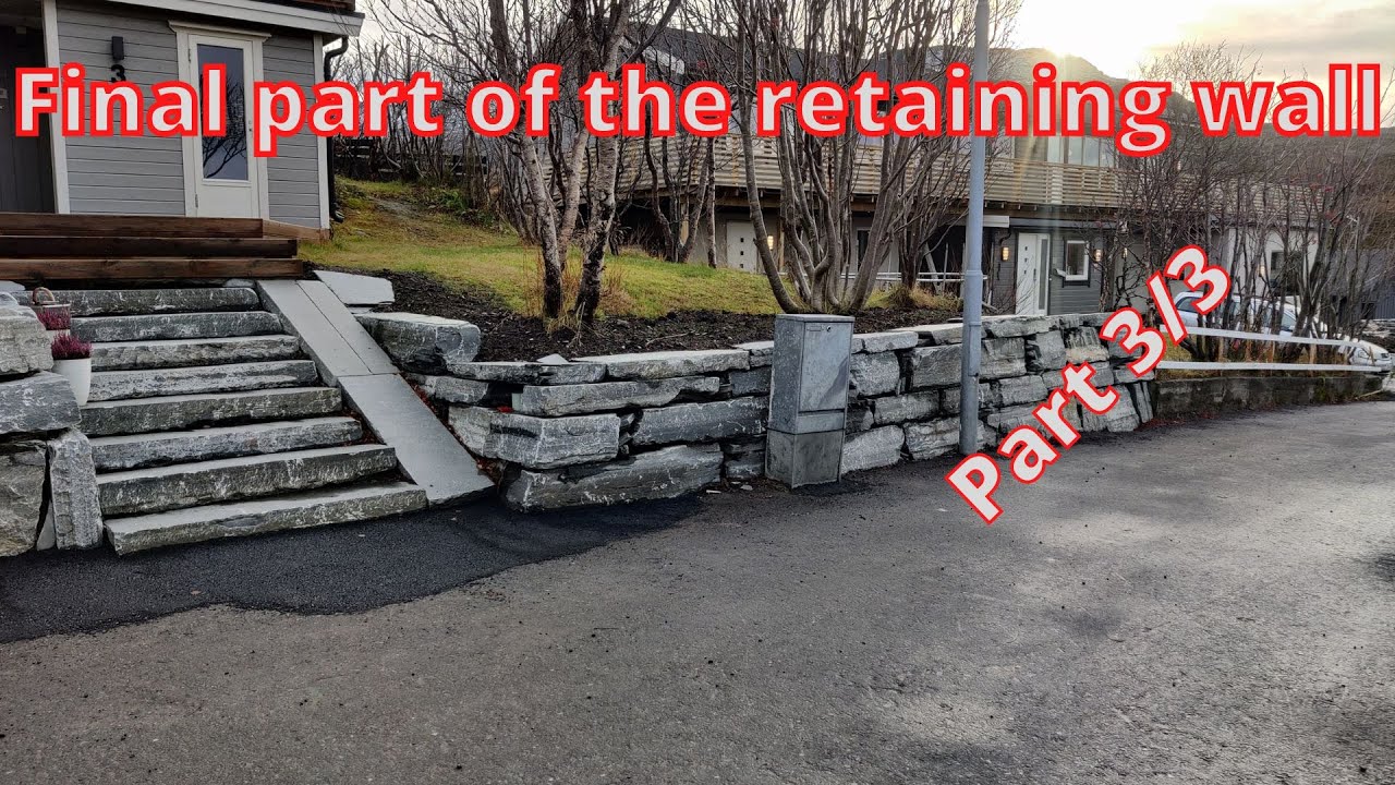 Retainingwall build with stairs 3/3