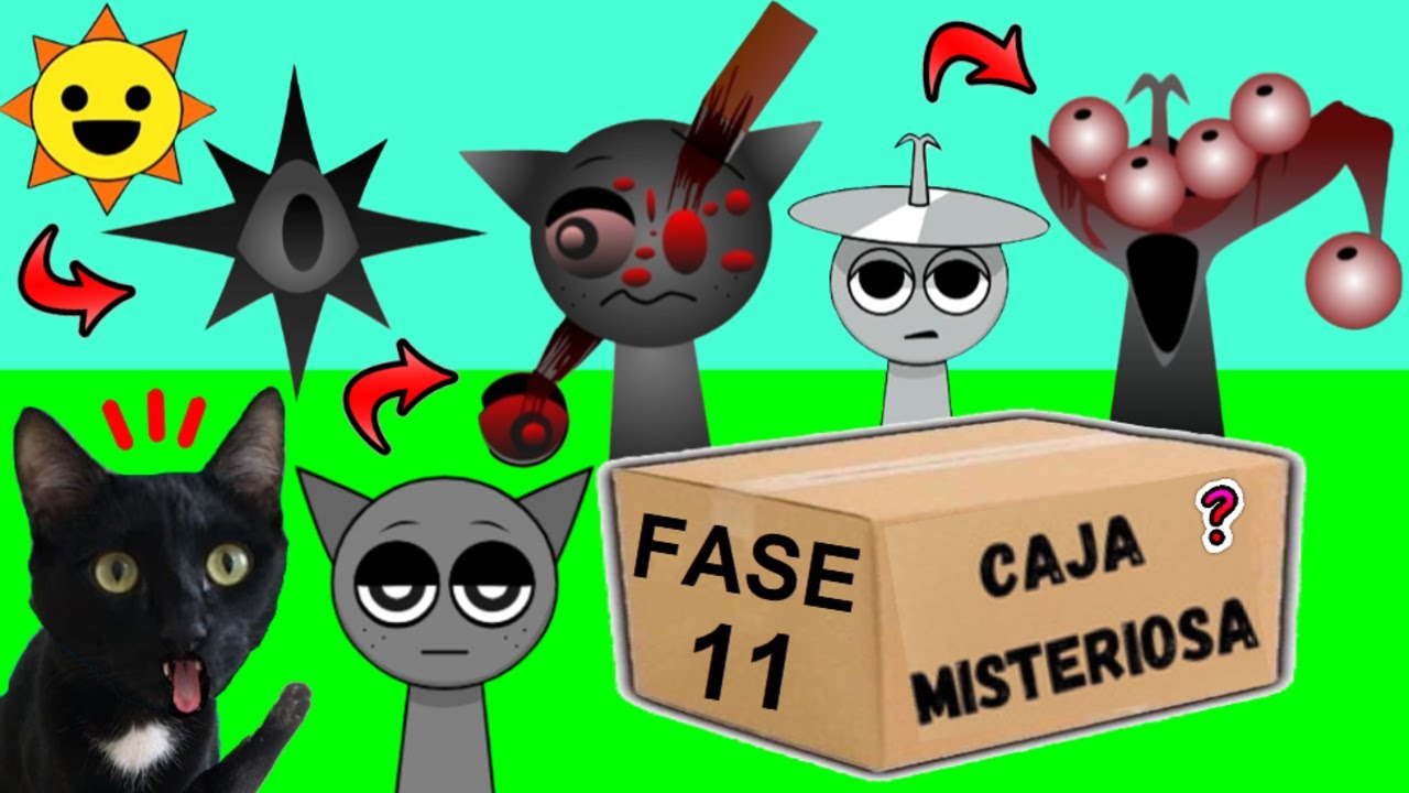 CAJA MISTERIOSA DE INCREDIBOX SPRUNKI FASE 11 PERO EL JUEGO ES EN LA VIDA REAL VS GATOS YOUTUBERS