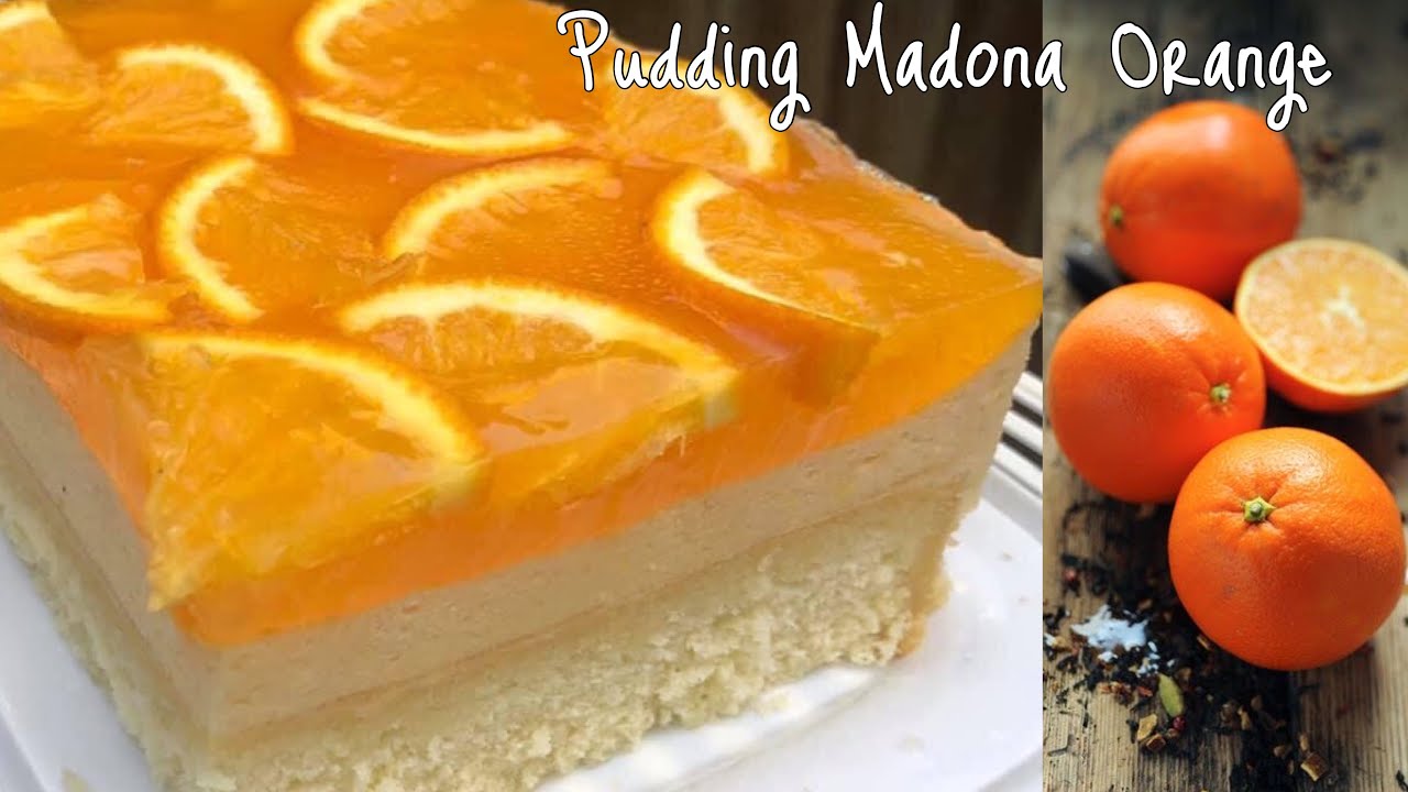 PUDDING CAKE MADONA ORANGE , RASANYA ENAK, LEMBUT DAN SEGAR,, HIDANGAN MEWAH DI HARI RAYA