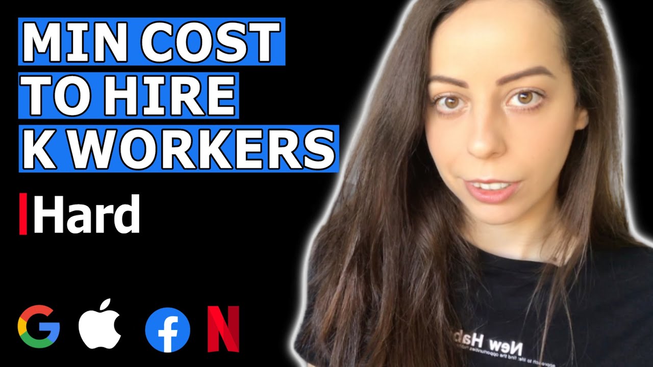 Google Coding Interview Question and Answer - Min Cost To Hire K Workers [LeetCode 857]