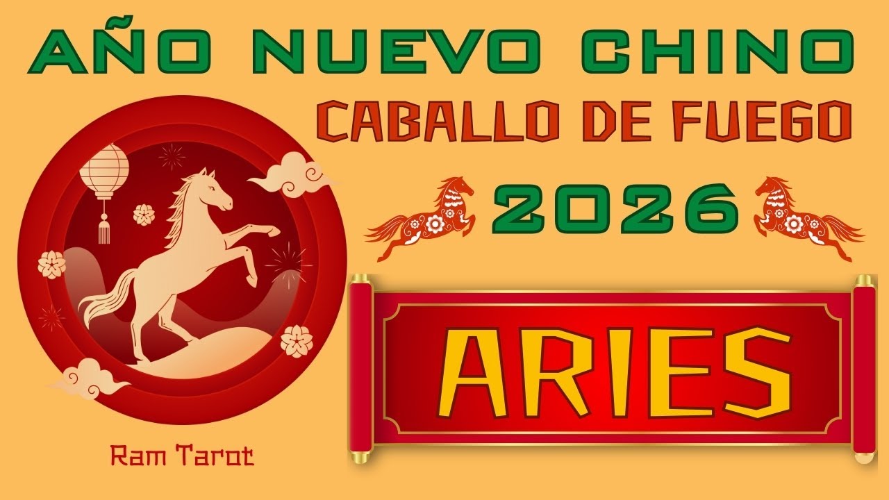 ARIES♈️ &iexcl;A&Ntilde;O NUEVO CHINO 2026! 🐴🔥 &iexcl;A&Ntilde;O DE MANIFESTACI&Oacute;N Y ESTABILIDAD! 💰