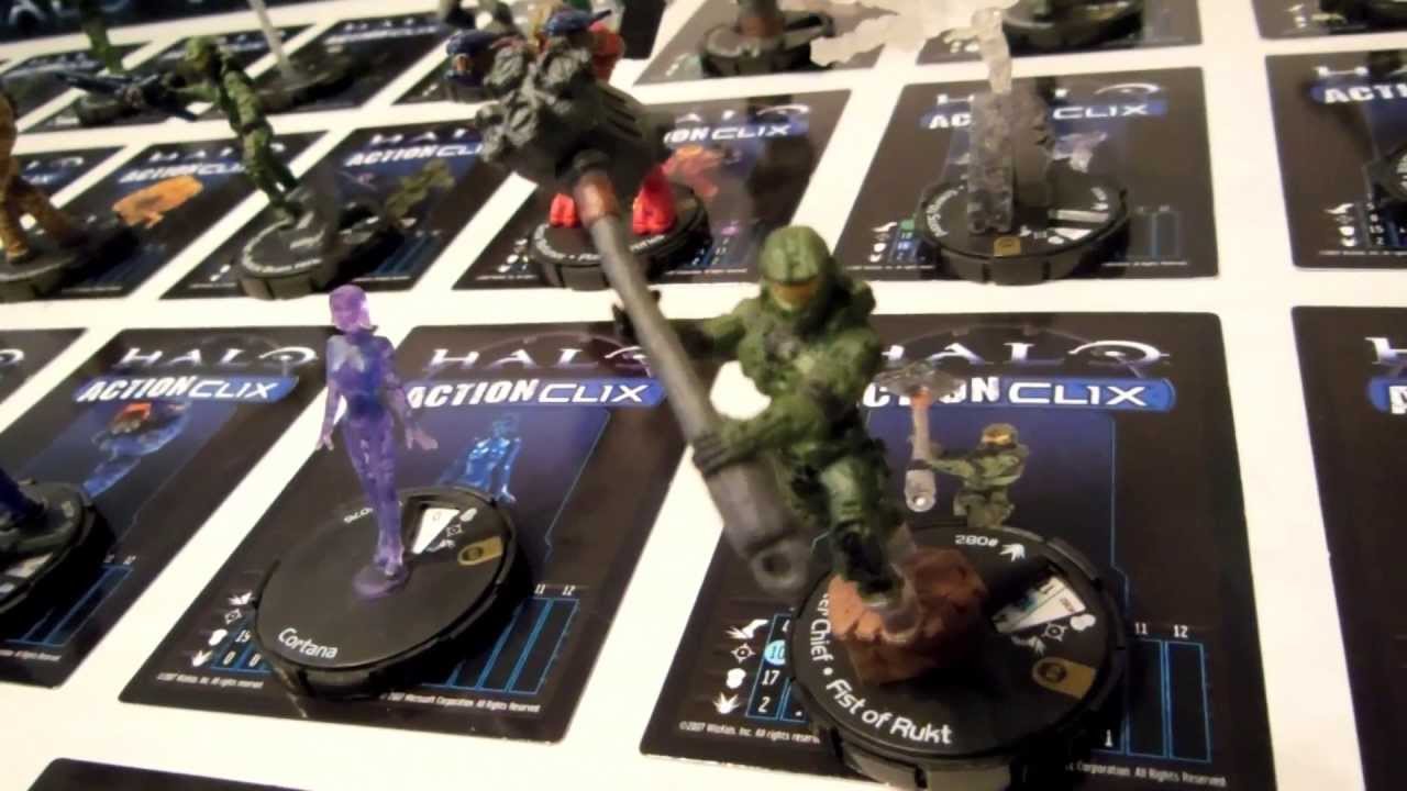 Complete Halo Action Clix Series 1 Set: All 90 Miniatures & Cards [1st on YouTube] (no Scarab) HD
