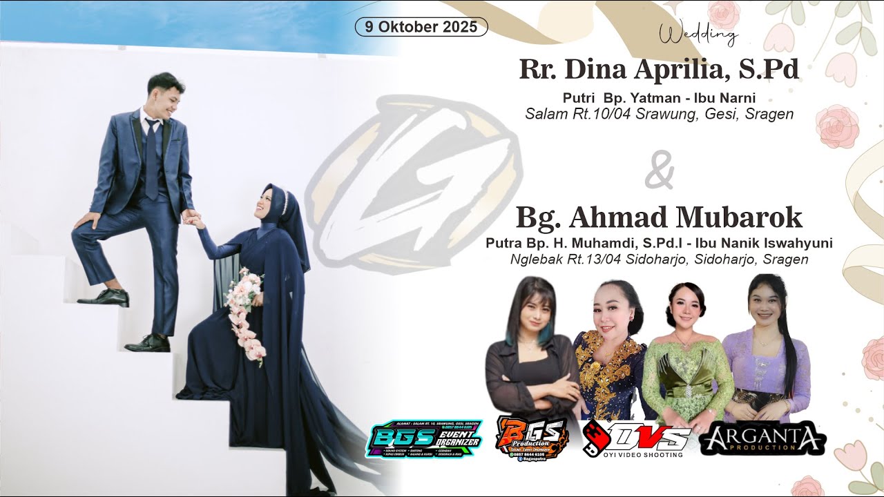 LIVE ARGANTA MUSIC  WEDDING DINA & AHMAD - Salam, 9 Oktober 2025