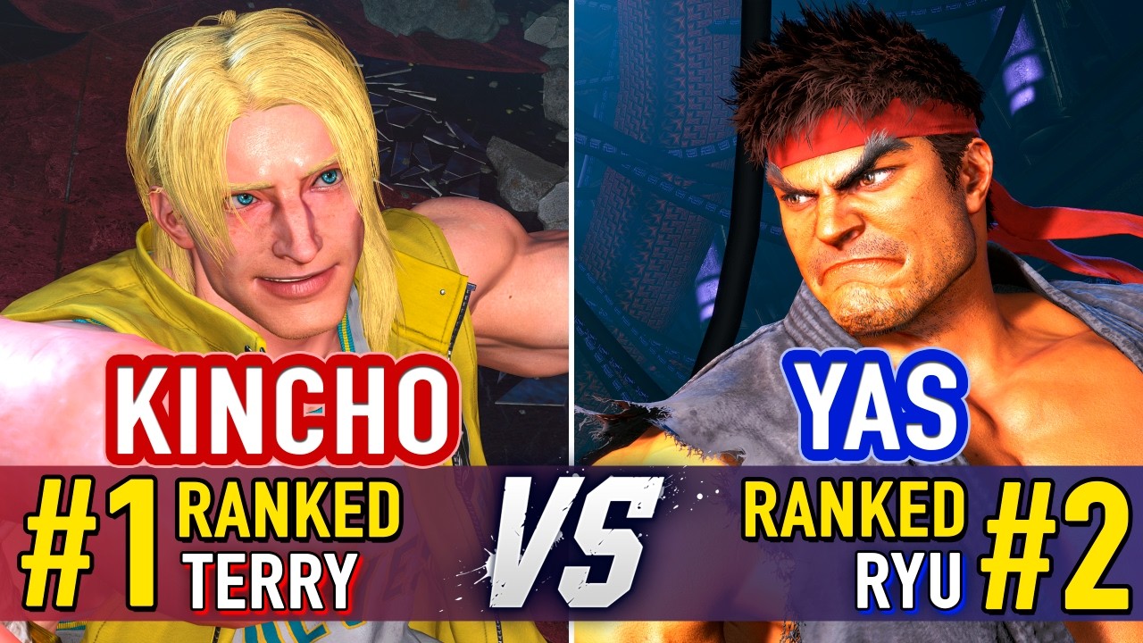 SF6 🤜 YAS (#2 Ranked Ryu) vs KINCHO (#1 Ranked Terry) 🤛 SF6 High Level Gameplay
