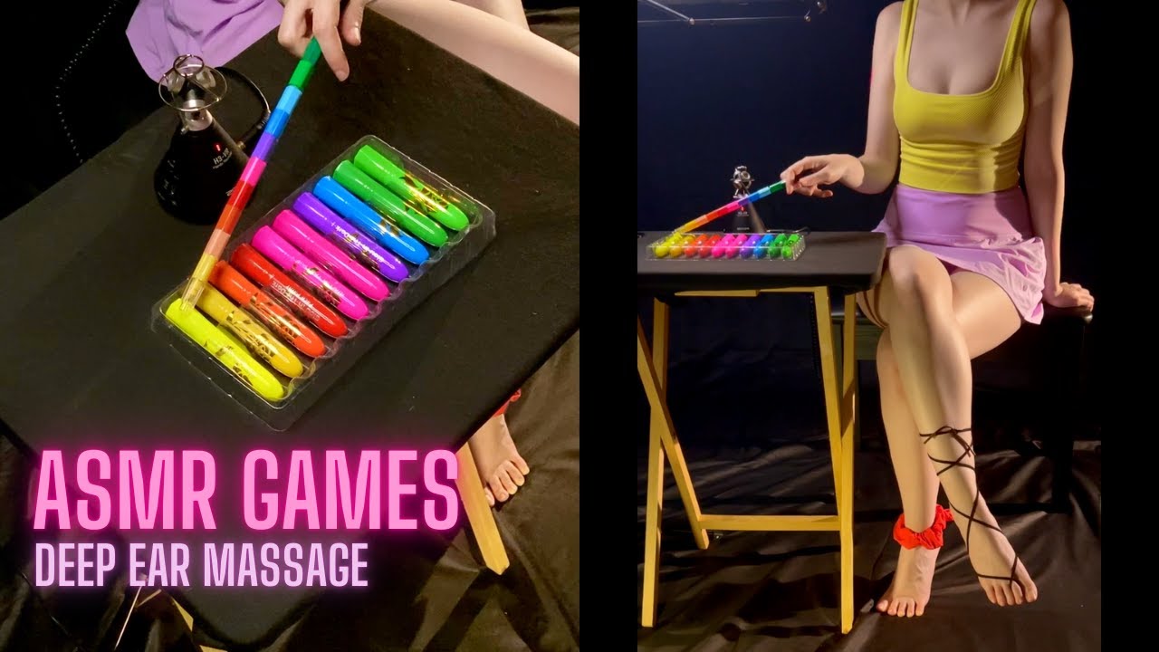 Immersive Binaural ASMR | Games, Deep Ear, & Head Massage