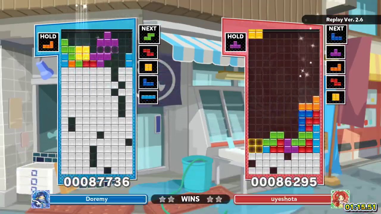 [Puyo Puyo Tetris 2] Puzzle League VS: Doremy vs. uyeshota (13-12-2020, Switch, JP voices)
