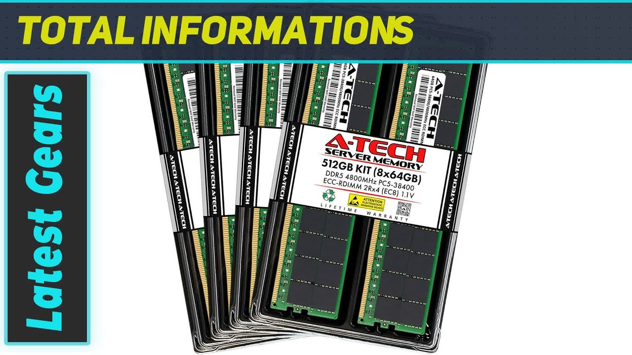 A-Tech 512GB DDR5 4800MHz RAM: Unleash the Ultimate Server Performance!
