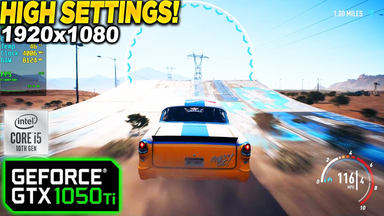 Need for Speed Payback GTX 1050 Tİ - 1080p High,