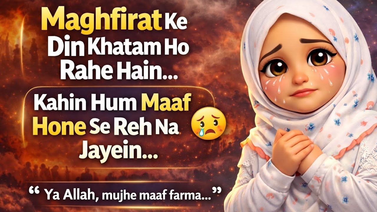 Maghfirat Ke Din Khatam Ho Rahe Hain… Kahin Hum Maaf Hone Se Reh Na Jayein 😢 | Ramadan Reminder