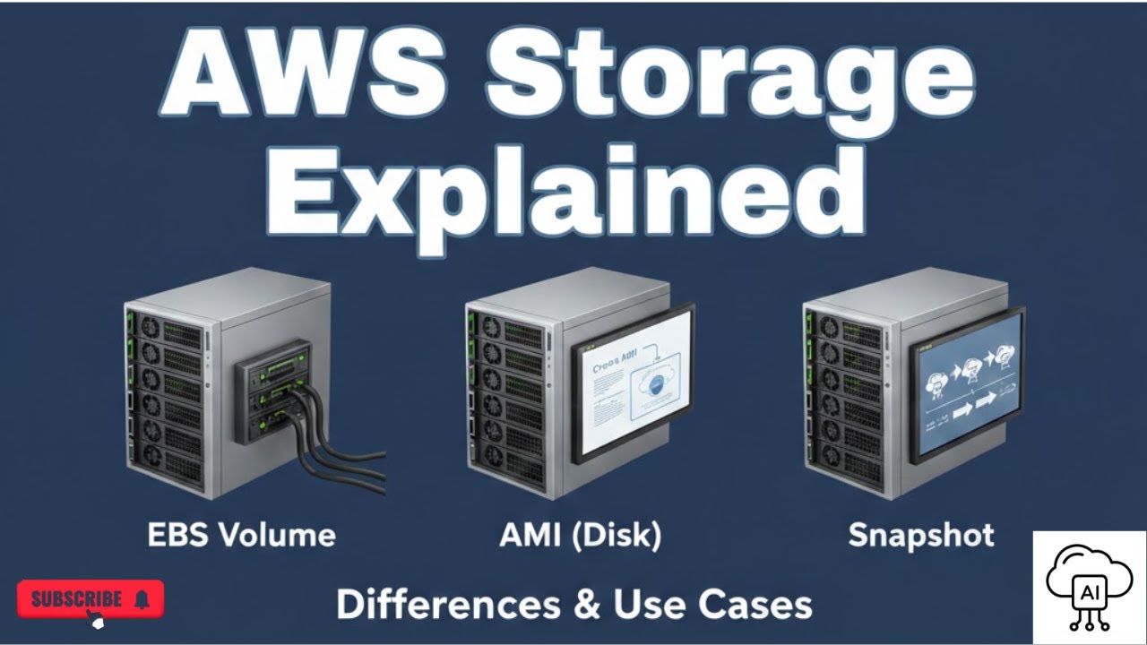 AWS Storage Explained: S3, EBS, AMI, and Snapshots for Beginners