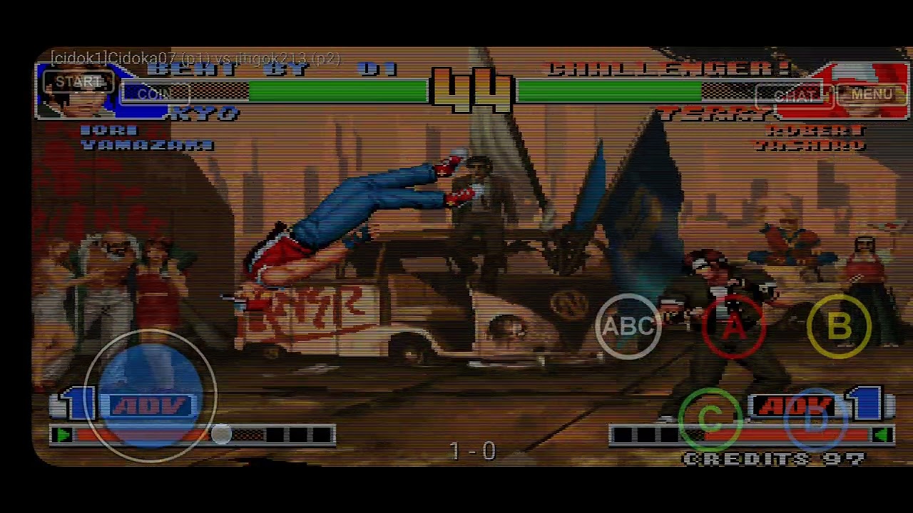 (P1) Cidoka007 Brasil  VS (P2) Jitigok213 Argentina., Kof 98. GGPO