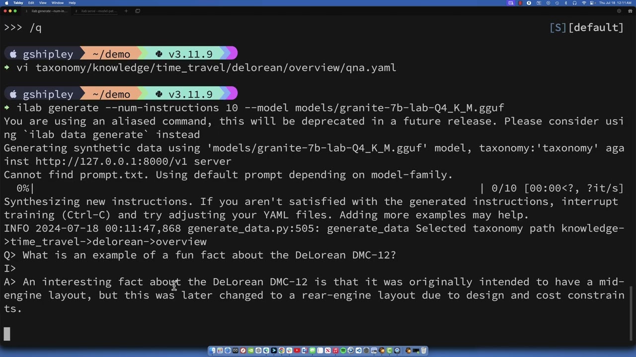 InstructLab Gen AI Song - Fun times.