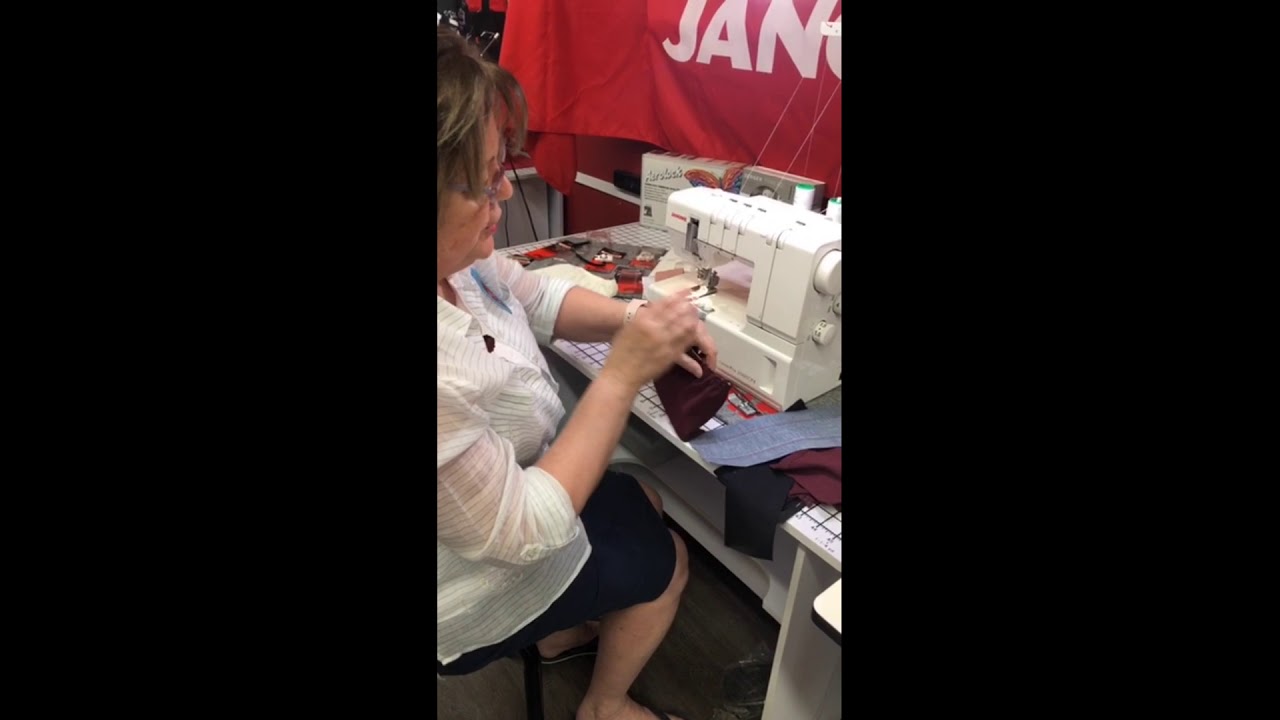 Instagram Live: Janome Coverpro 2000CPX Attaching Elastic